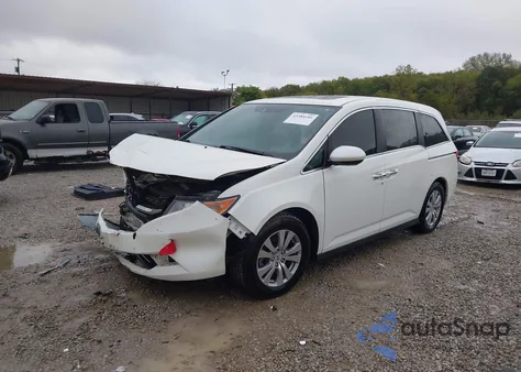 2017 Honda Odyssey Ex-L из США, поврежденный, VIN 5FNRL5H68HB005500